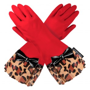 leopard print gardening gloves RED GLOVE WITH LEOPARD PRINT CUFF 1800RG-60 – gloveables.com