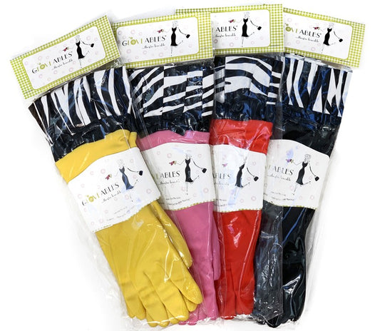 4 pack of zebra colors of gloves can vary with availability