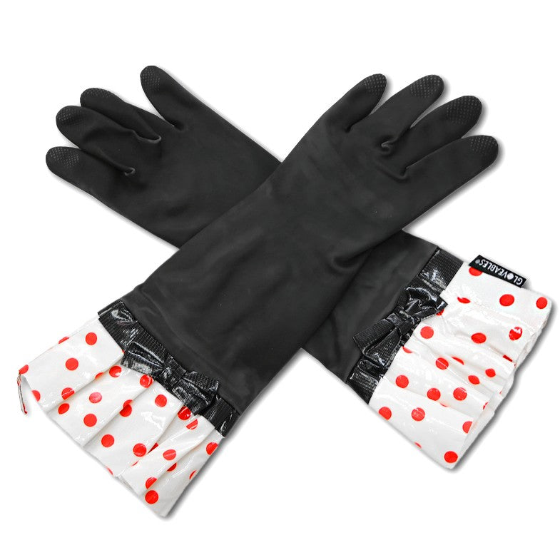Black Gloveables With Red Dot 1200 bg-32