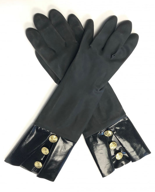 BLACK & GOLD BUTTON THE ELEGANT GLOVE 1200BG-2020 extral long for extra protection christmas gloves stocking stuffers New Years Eve