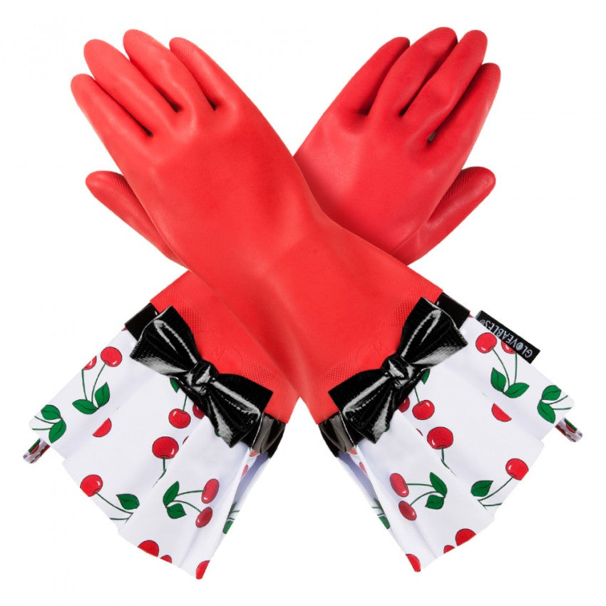 RED GLOVE WITH CHERRY CUFF (unlined) 1800RG-90